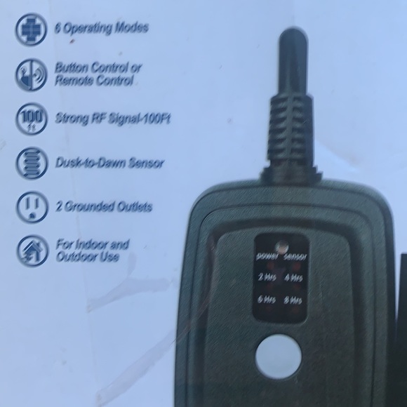 Outdoor/Indoor Remote Control Countdown Timer. New - Picture 5 of 11